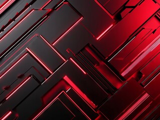A red and black abstract background with a lot of squares