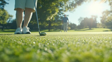 Senior Golfers Enjoying a Day on the Green
