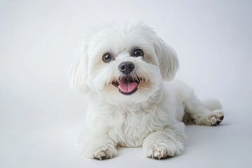 Obraz premium Adorable Maltese puppy lying down
