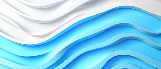 Fototapeta premium Blue Water Surface with Ripples and Waves, Copy Space for Text
