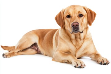 Obraz premium Golden Labrador Retriever relaxing