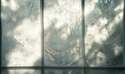 Frosted glass panes; light filters, shadows.