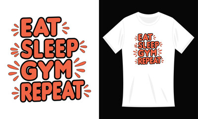 Fitness Training Eat Sleep Cool Gym Repeat Gift T-Shirt
