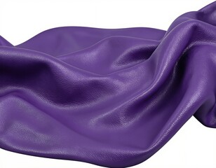 Wrinkled violet leather texture with glossy surface. Shot for design and print.