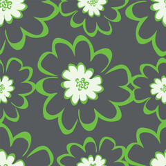 Wallpaper in the style of Baroque. Seamless vector background. Set of colored floral ornament. Graphic pattern for fabric, wallpaper, packaging