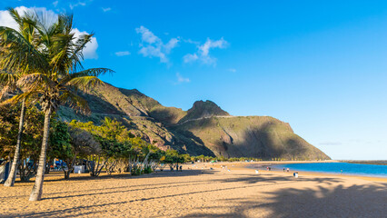 Playa de Las Teresitas, Famous Tenerife Yellow Sand Beach, Canary Island, Spain © Anyarnia