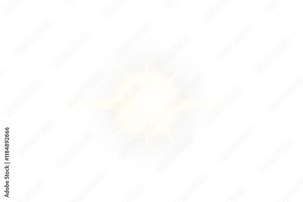 Aufkleber starlight shine with a gentle glow. radiant sparks and shimmering sparkle on a transparent backgroun