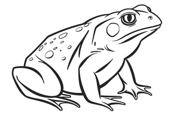 frog isolated on white