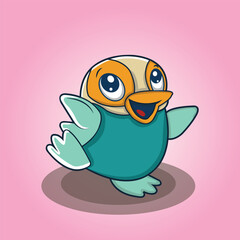 cute frog Penguin vector