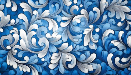 blue background