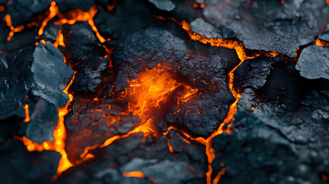 Magma. Firestone. Illustration