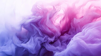 Fototapeta premium Dynamic flowing waves of pink and purple tones with an ethereal fabric-like appearance