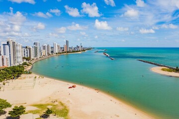 Olinda, Pernambuco - aerial view of Quartel Beach