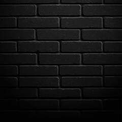 Obraz premium A textured black brick wall, creating a dramatic and modern backdrop.