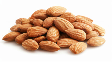 Fototapeta premium almonds isolated on white