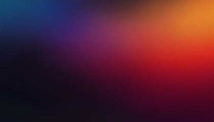 Obraz premium dark grainy color gradient background purple red orange blue black colors generative ai