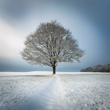 tree in the snow
