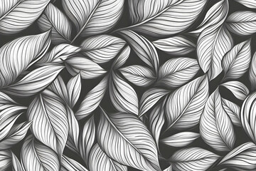 Seamless pattern with leaves, perfect for nature-inspired design projects
