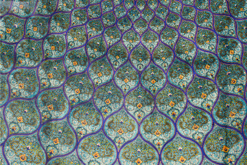 Traditional turkish pattern in blue color