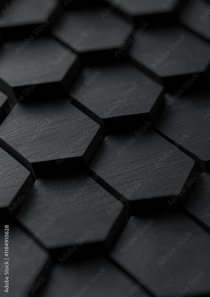 Poster a close up of a black object with a black background