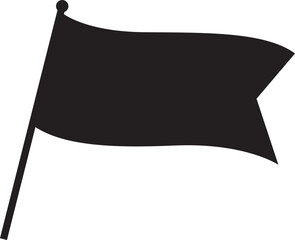 Flag icon. Flat waving flag icon. flag isolated on transparent background. Vector illustration.