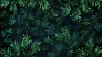 dense green pine foliage background texture