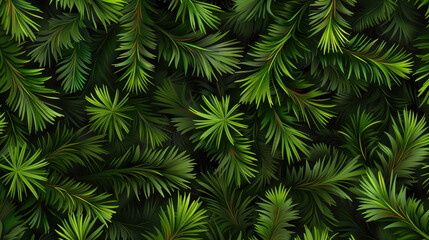 dense green pine foliage background texture