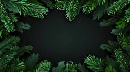 dense green pine foliage background texture