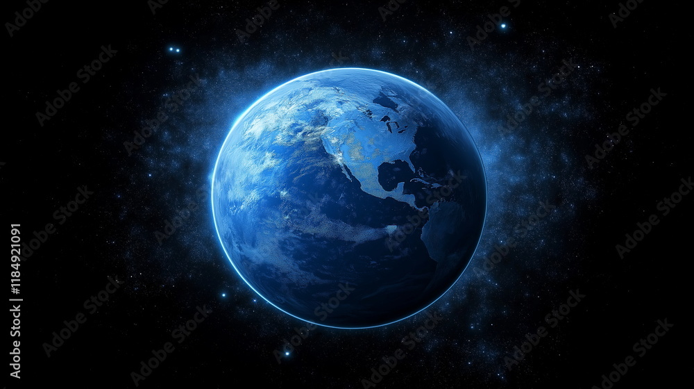 Poster a huge planet whose surface is an endless field of_001