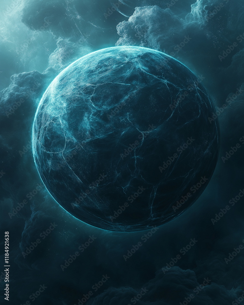 Poster a huge planet whose surface is an endless field of_010