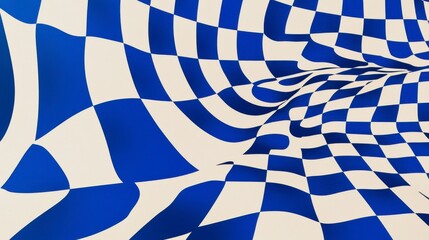 Dynamic Checkered Pattern: A Visually Striking Abstract Design
