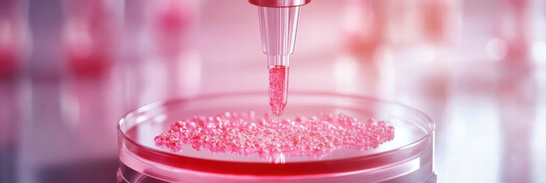 Close-up view of blood sample analysis for cytomegalovirus infection diagnosis in a modern laboratory setting