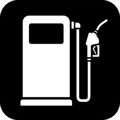 ガソリンスタンドを案内する標識