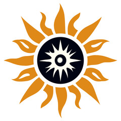 abstract sun vector