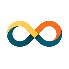 infinity symbol icon abstract