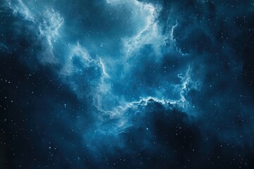 Fototapeta premium A breathtaking view of a nebula, cosmic dust and stars illuminating the vast expanse of space.