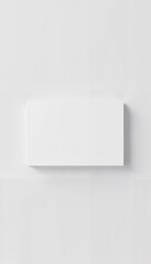 Fototapeta premium Card On Desk Mockup on minimalistic white background