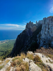 From the very peak of a towering mountain, there is a breathtaking view of the vast and beautiful...