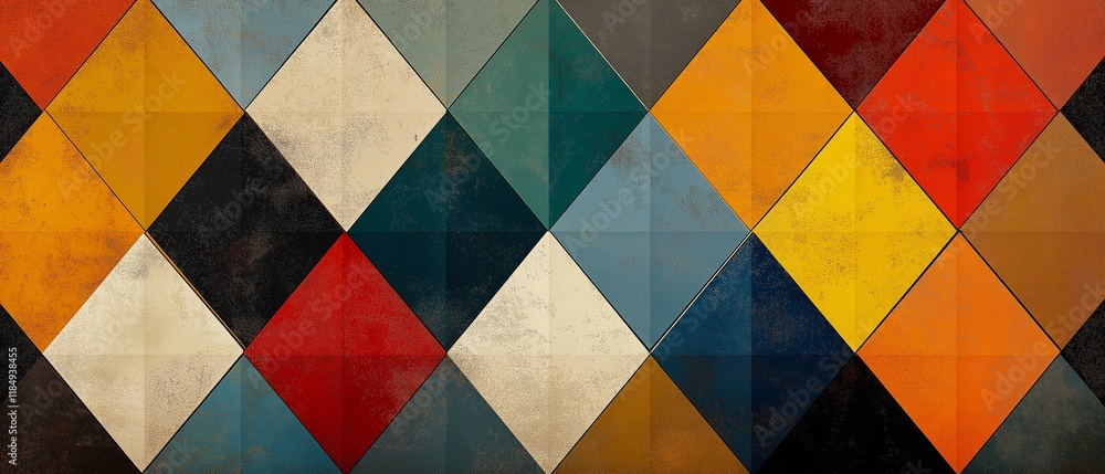 Poster minimalistic pattern based on the sierpinski carpe_005