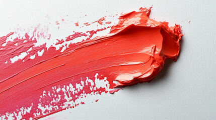 A single splash of color on a white canvas symbolizes the beginning of something beautiful, evoking creativity and new possibilities. The blurred empty space amplifies the chaos of potential