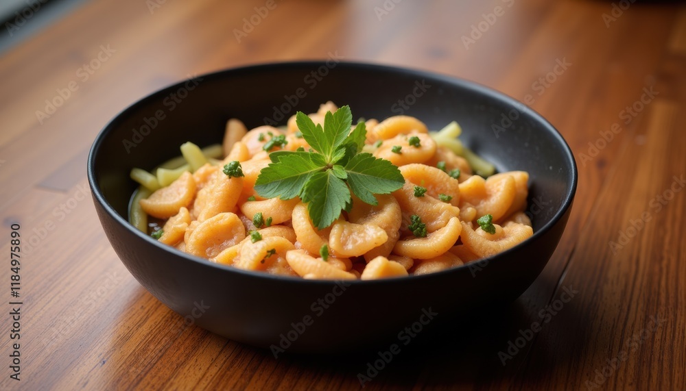 Poster minimalistic round food container placed on a wooden surface, with soft lighting highlighting the co