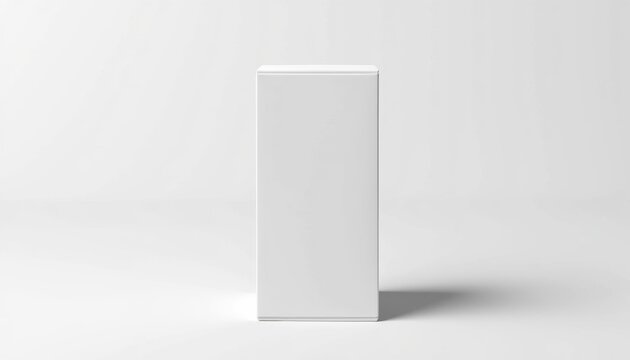 Tea box mockup with a clean, white background, no distractions, just the box