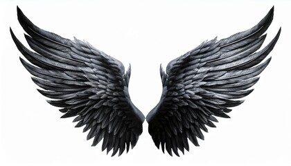 black and white wings