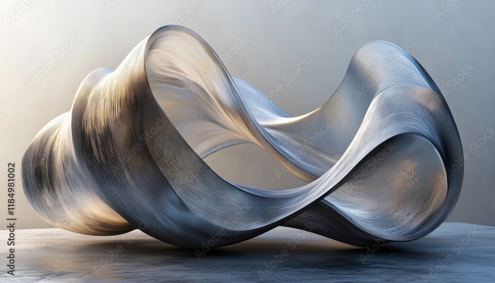 Poster elegant curve illustration with fluid lines and graceful design: a stylish and artistic rendering of