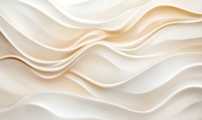 White and tan background with a wavy pattern. The pattern is very smooth and flowing. The background is almost entirely white