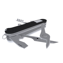 Swiss Knife isolated on transparent