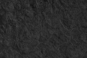 Dark gray natural dryland, wrinkled background. Black dry land texture