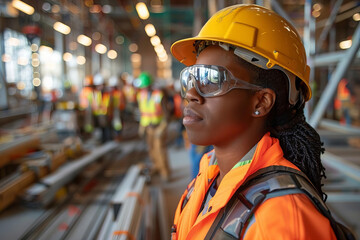 Construction Site Safety: OSHA Inspection Worker Ensuring Building Compliance