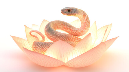 Fototapeta premium Chinese Snake Year Decorations Ornaments