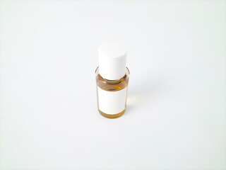 skin care product bottles isolated on white background